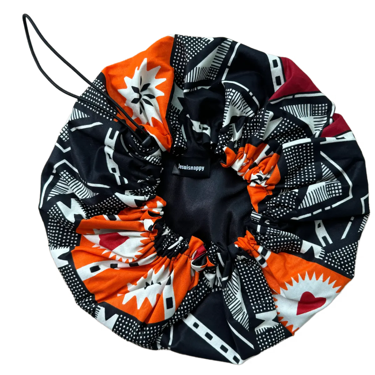 Bonnet en satin ajustable "Swahili" - Adulte