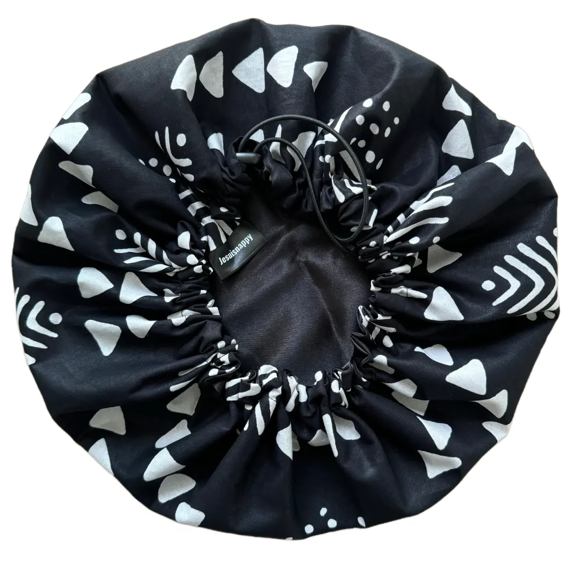 Bonnet en wax doublé de satin ajustable "Imani" - Taille standard