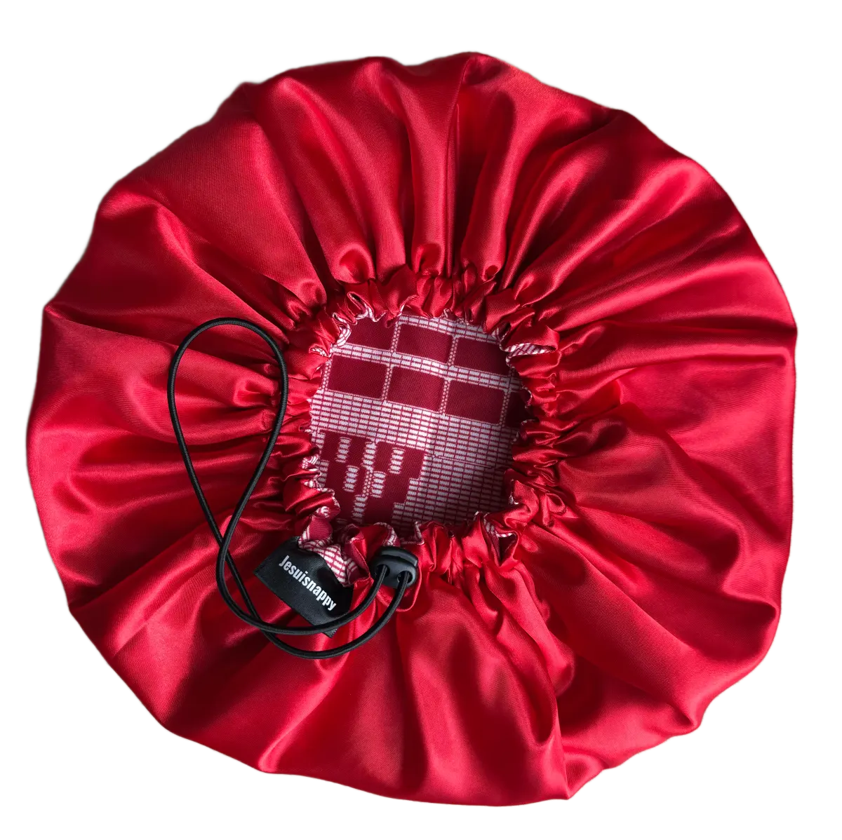 Bonnet en satin "Malaika" ajustable - Taille standard