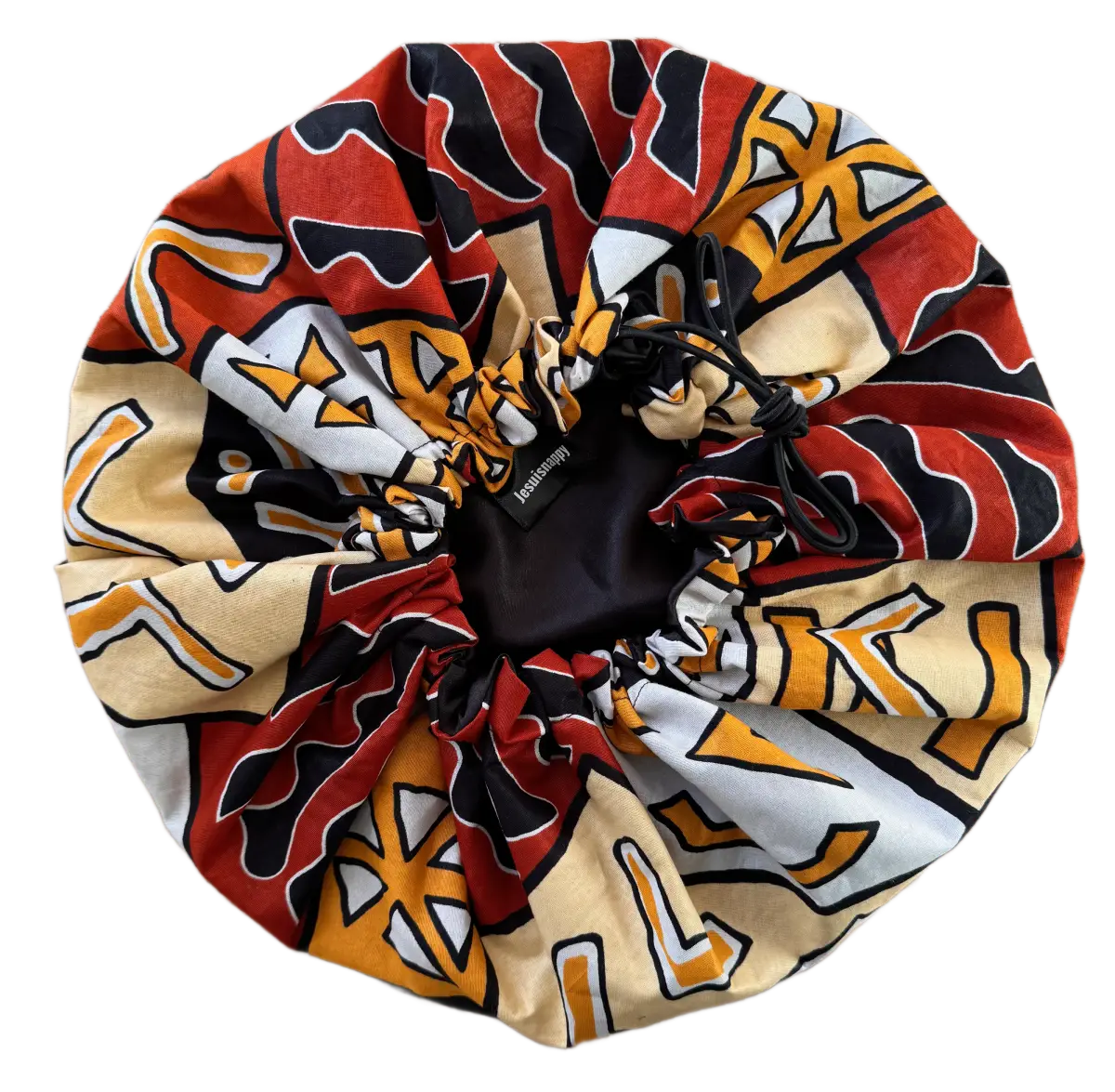 Satin bonnet, adjustable "Nairobi" - Standard size