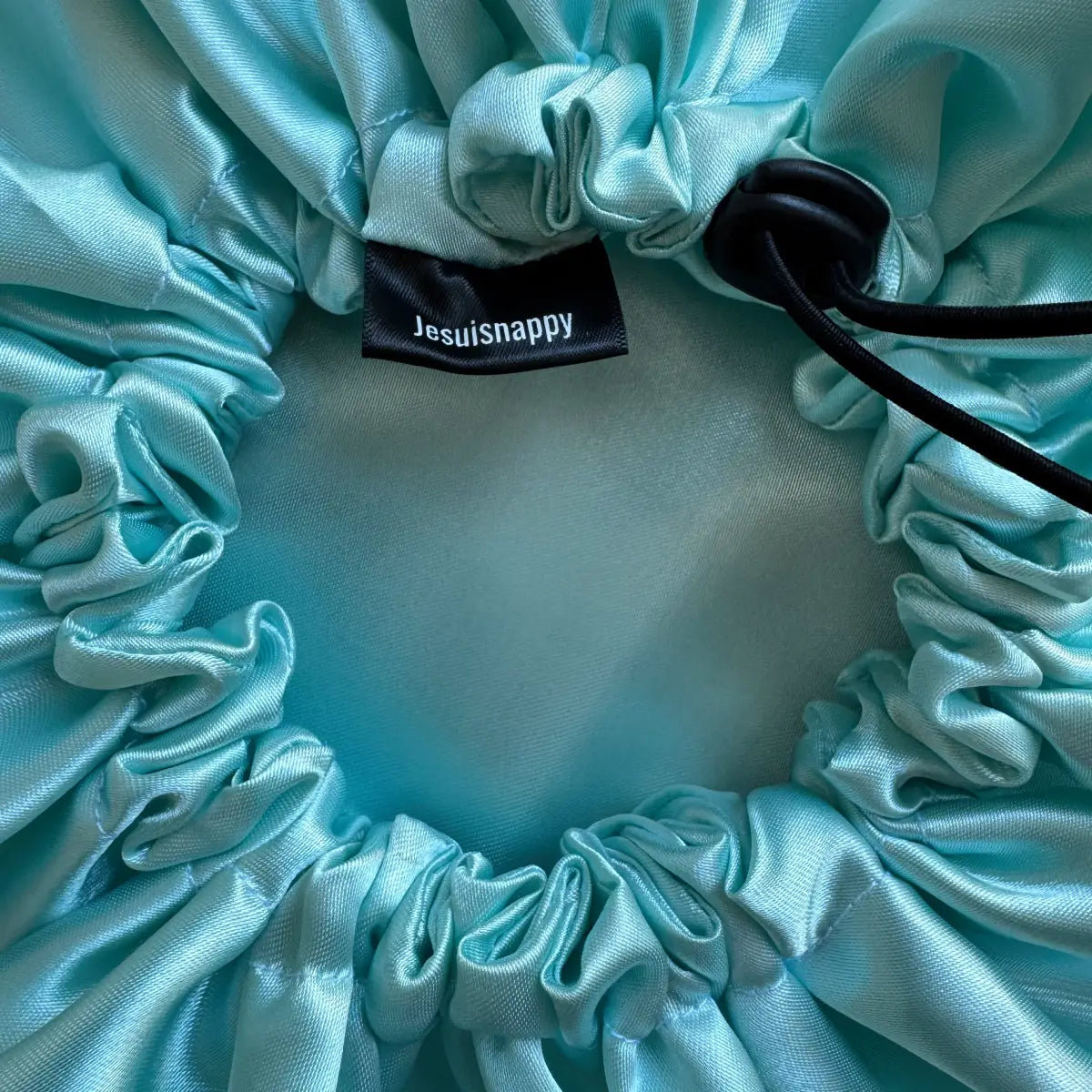 Bonnet en satin "Vert menthe" - Enfant
