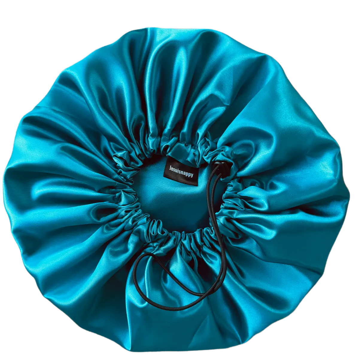 Bonnet en satin vert "Ocean" ajustable - Taille standard