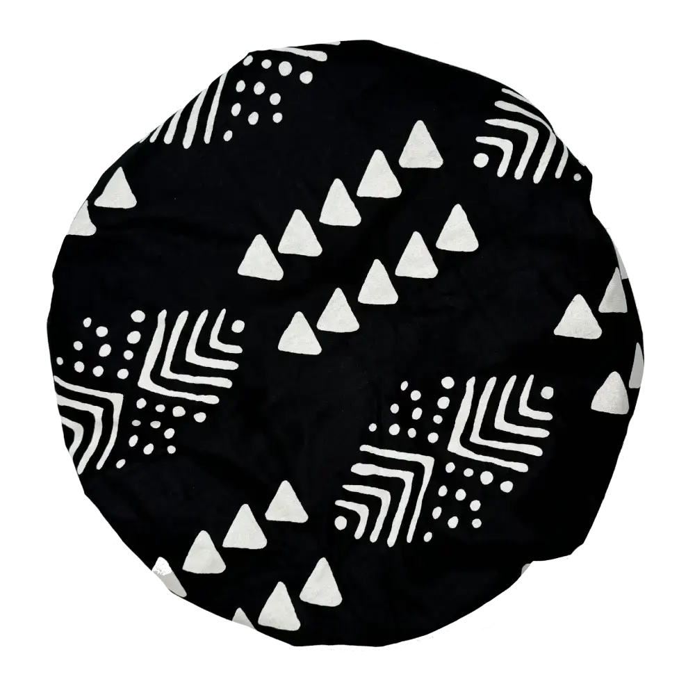 Bonnet en wax doublé de satin ajustable "Imani" - Taille standard