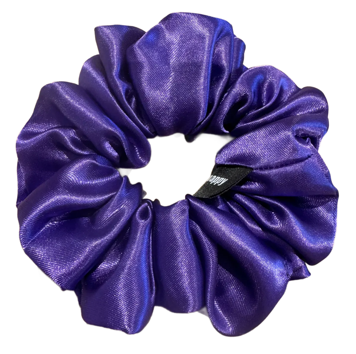 Chouchou en satin violet "Royal"