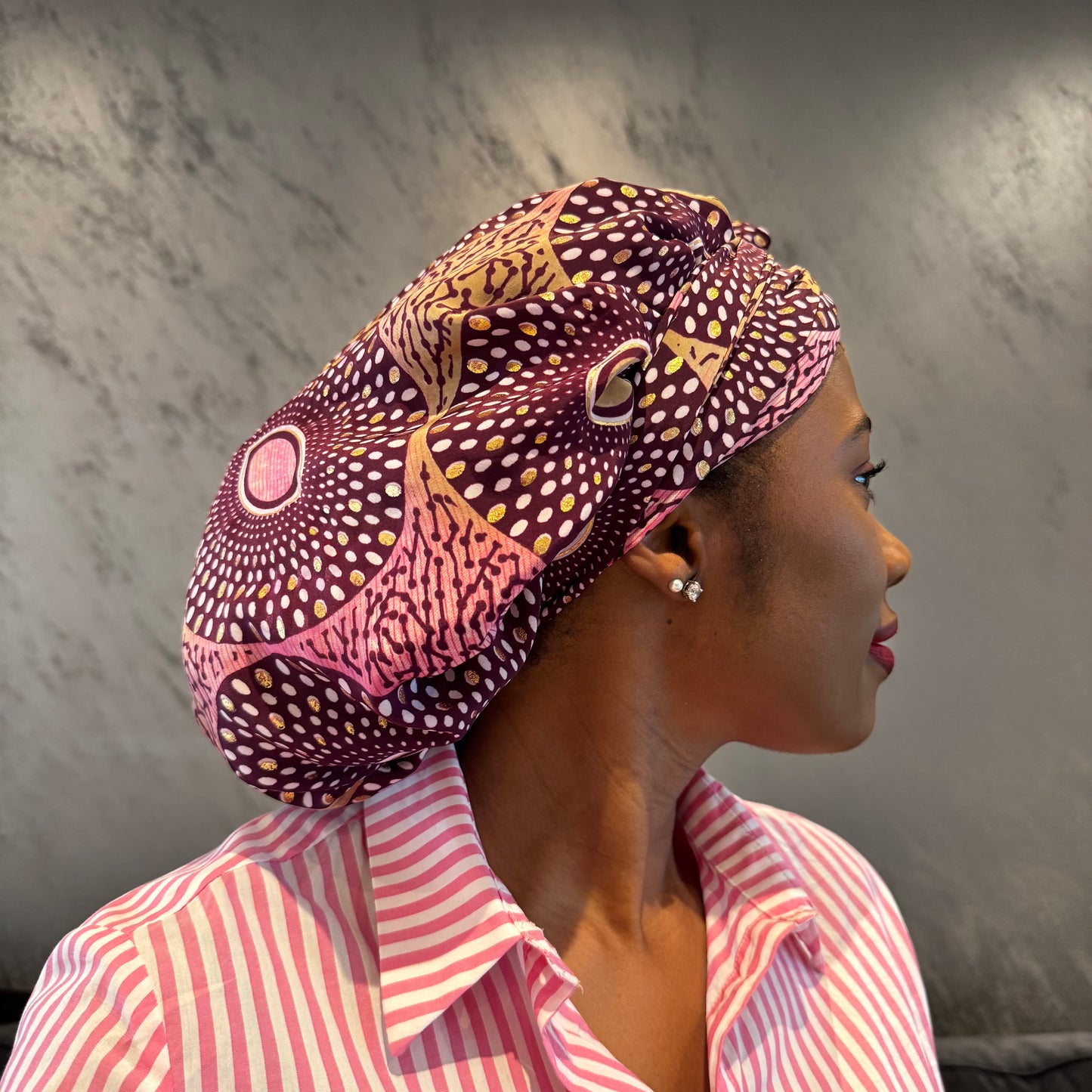 Turban en satin effet soie "Dalila"