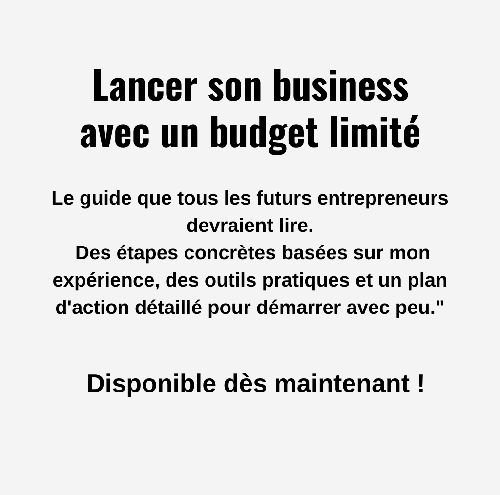 Lancer son business avec un budget limité