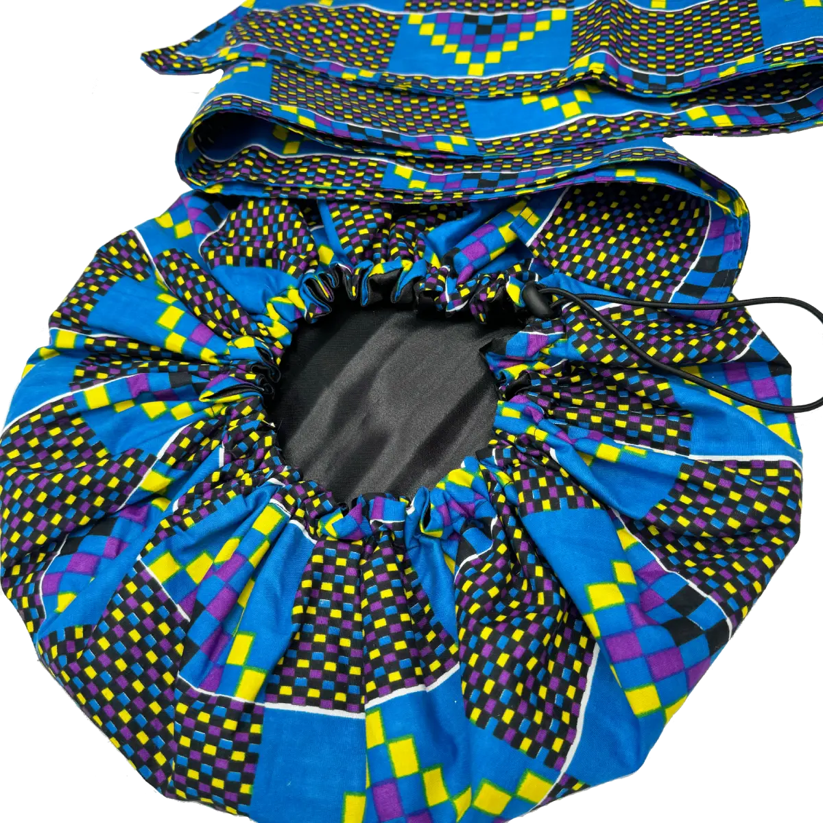 Satin turban, Adjustable "Kamaria" - Standard Size