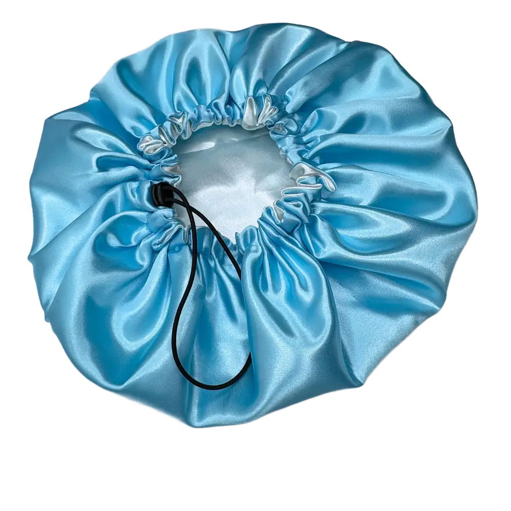 Bonnet en satin, réversible et ajustable -Taille standard