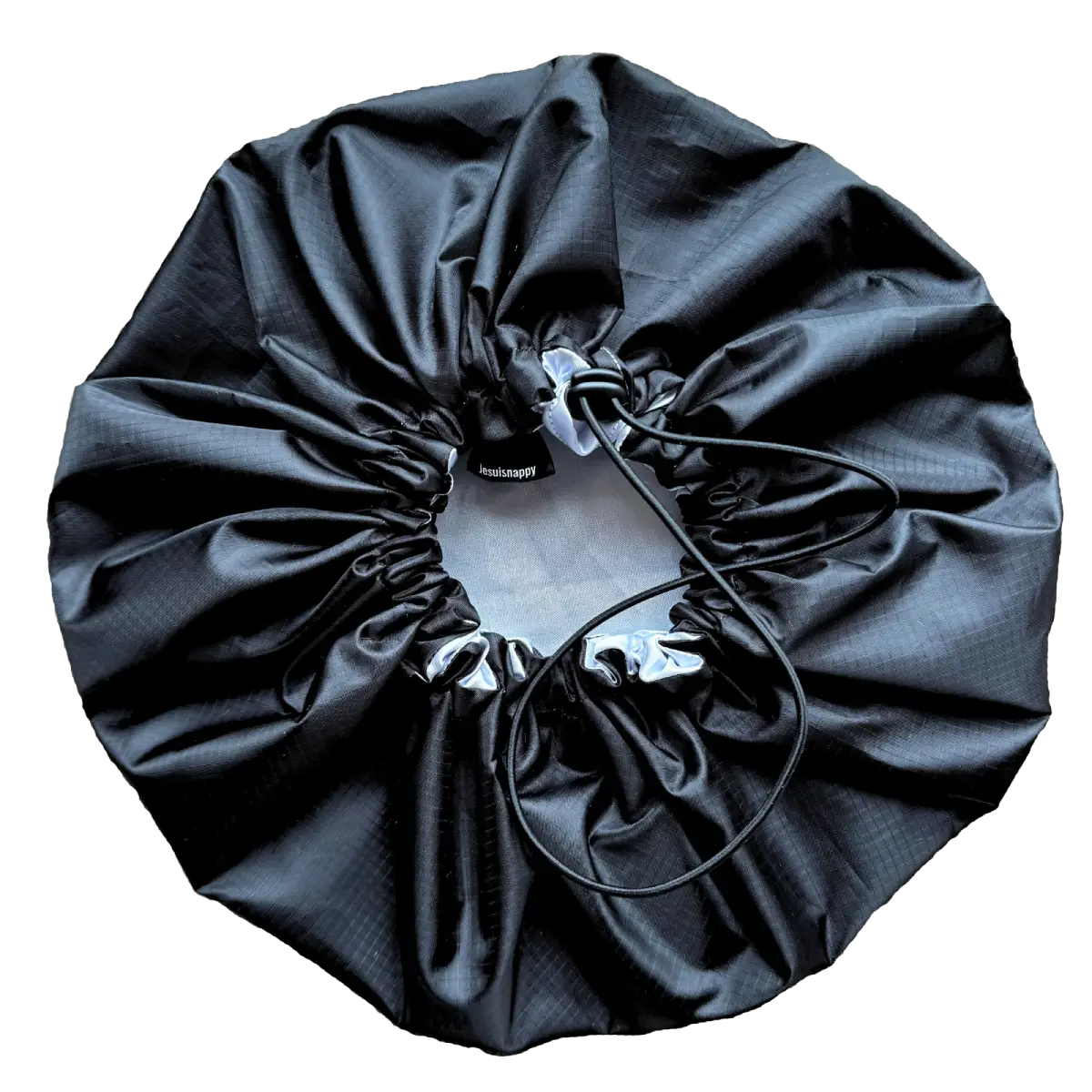 Pack de bonnet en satin et bonnet de douche "Caviar" - Adulte