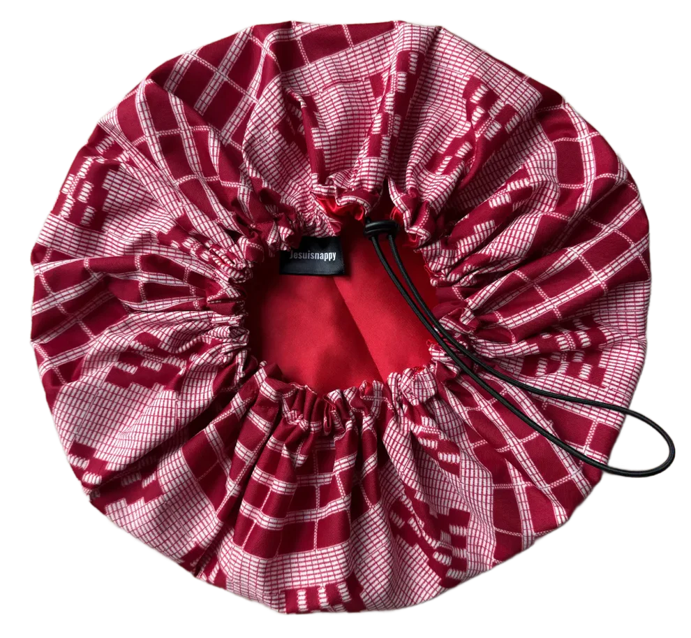 Set de 2 bonnets en satin "Malaika" - Adulte