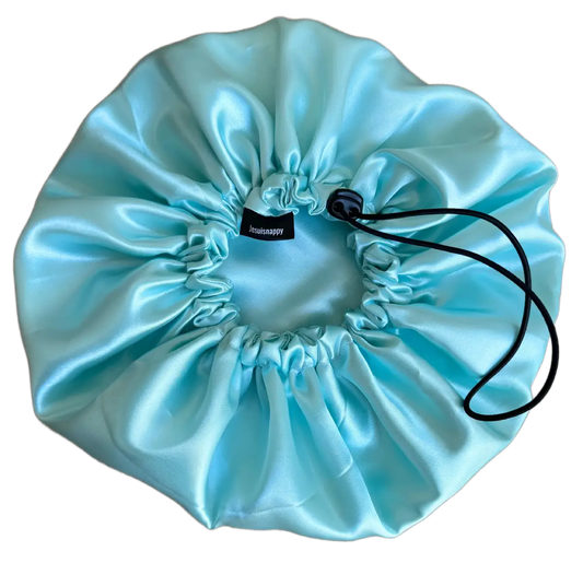 Bonnet en satin "Vert menthe" - Enfant