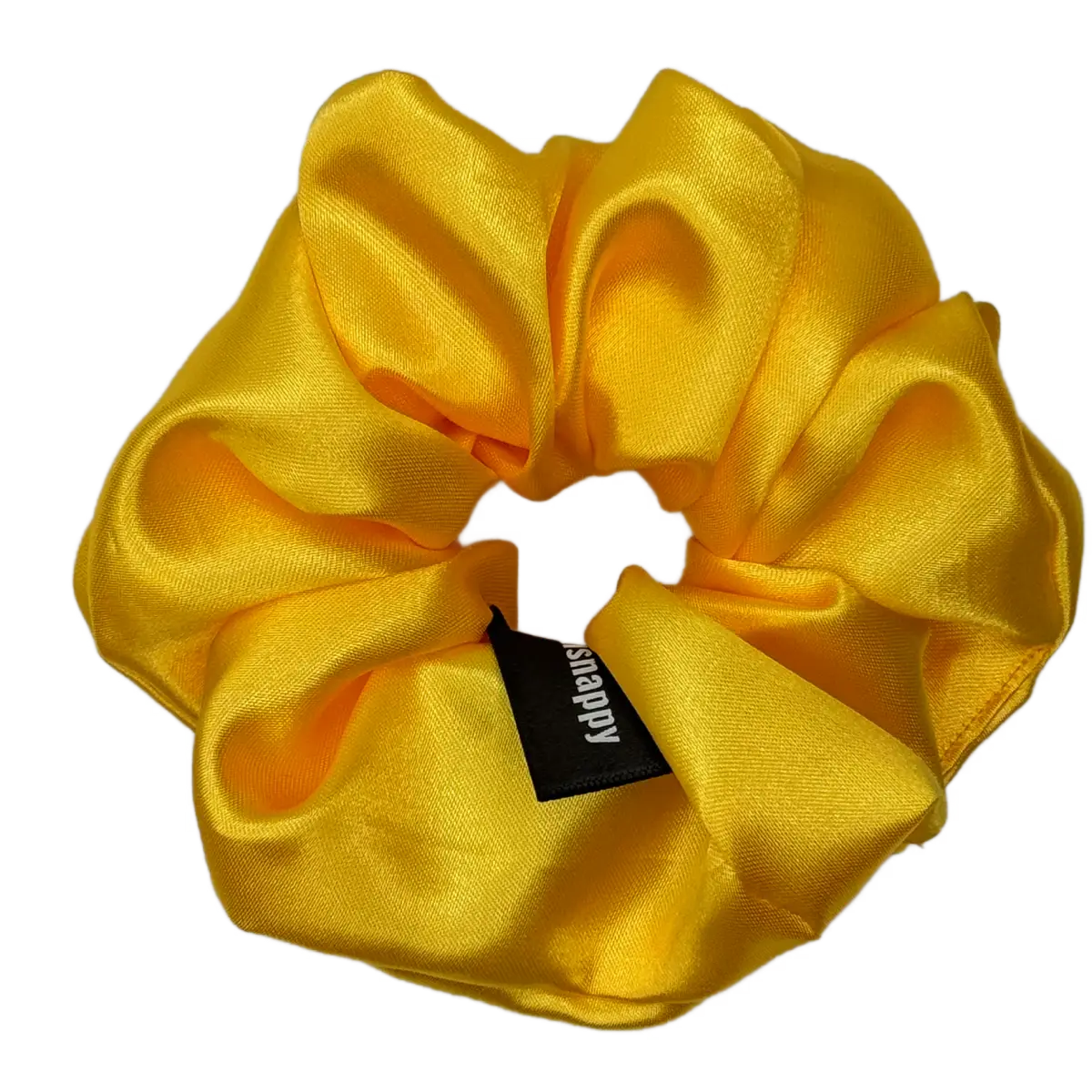 Satin scrunchie, Yellow "Sun" - Mini Size