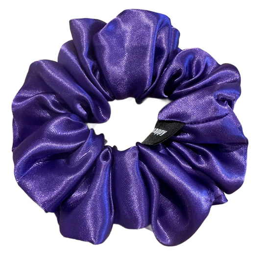 Chouchou en satin violet "Royal"