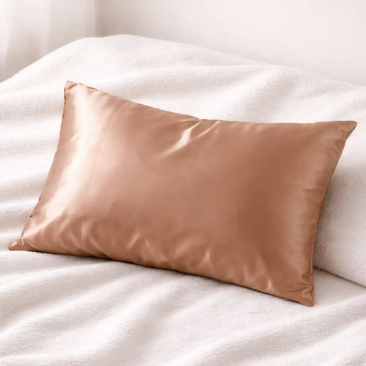 Taie d'oreiller en satin "Cappuccino"
