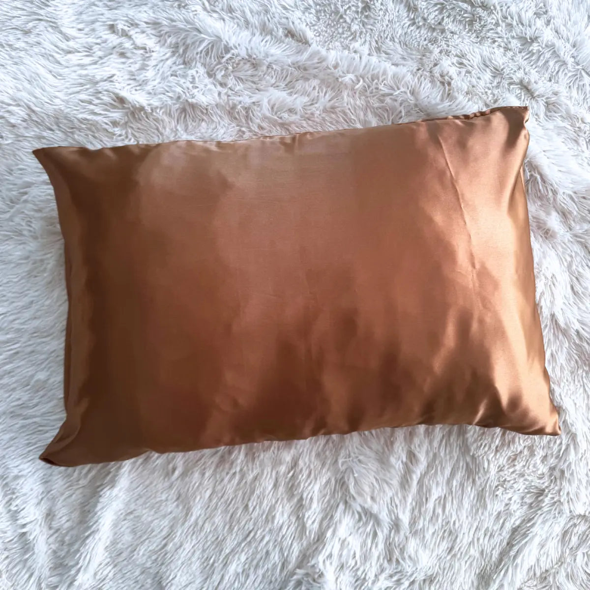 Taie d'oreiller en satin "Cappuccino"