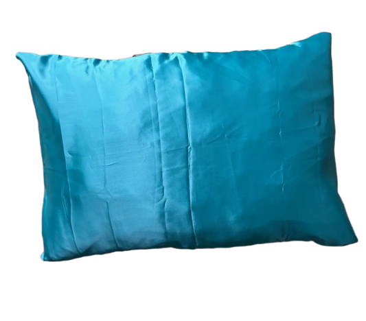 Satin pillowcase, "Ocean" green
