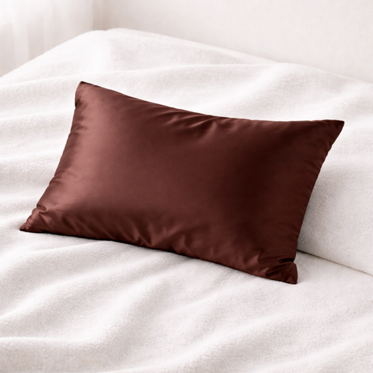 Taies d'oreiller en satin "Ebene"