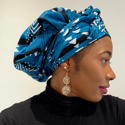 Turban doublé de satin "Joro"