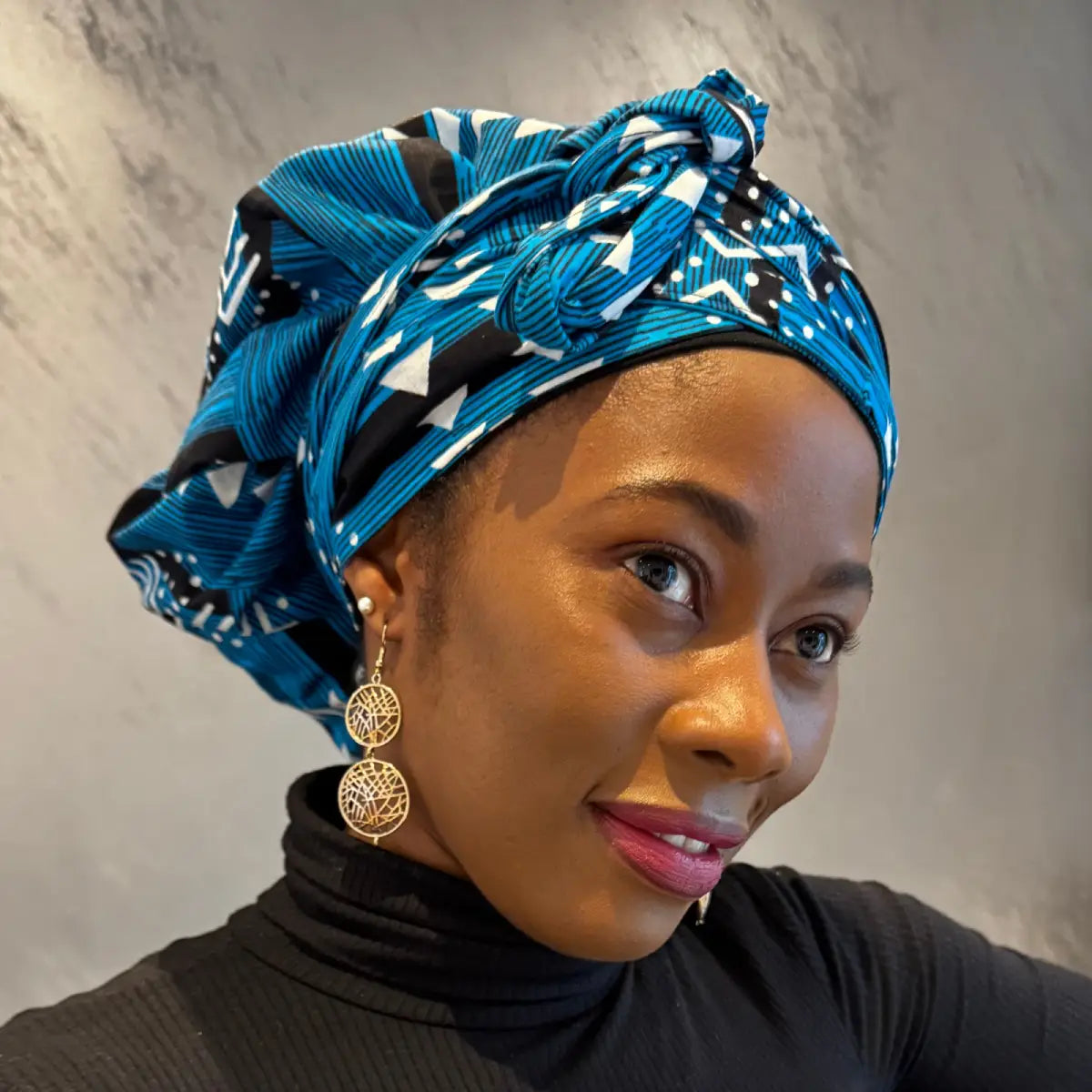 Turban doublé de satin "Joro"