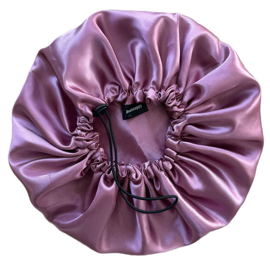 Bonnet en satin réversible et ajustable "Safiya" - Taille standard